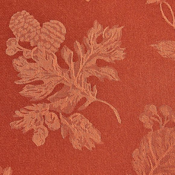 2 SPICE-color Autumn Medley Damask 60x104 inch Tablecloths (each seats 8 to 10) - Picture 8 of 12